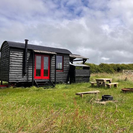 Shepherds Hut In A Private Meadow With Sea Views Hartland Luaran gambar