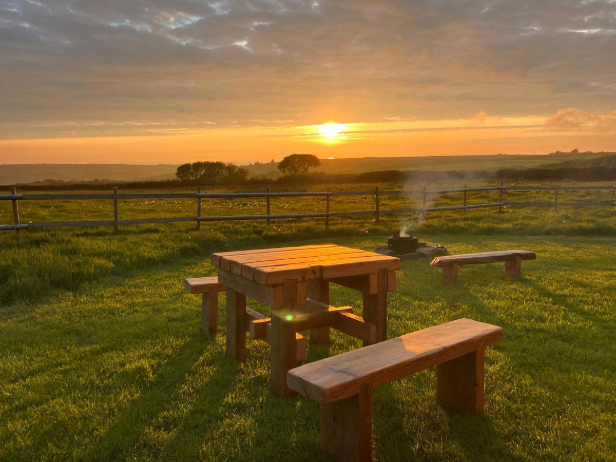 Shepherds Hut In A Private Meadow With Sea Views Hartland Luaran gambar